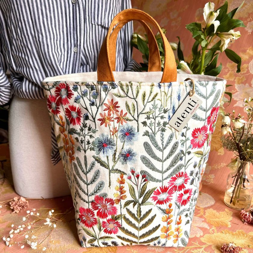 Popular Floral knit bag