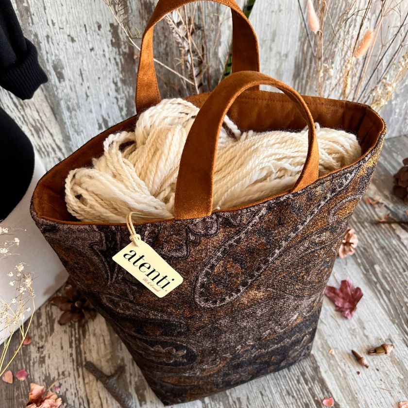 Atenti Knitting Project Bags - Chester Hope Basket