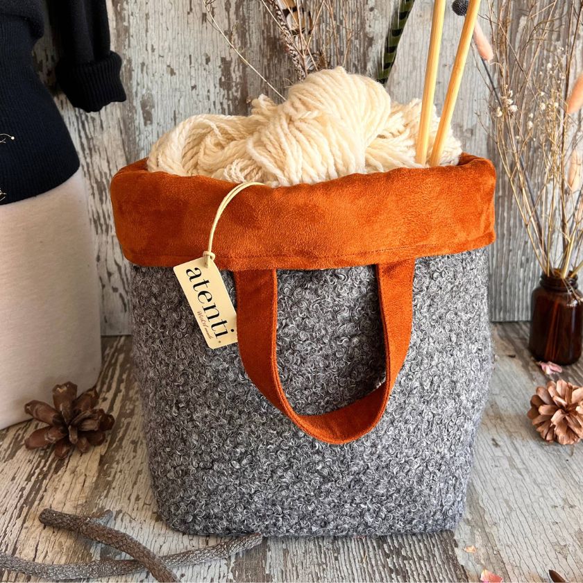 Knitting and Crochet Organizer Project Bag: The Charlie Hope Basket