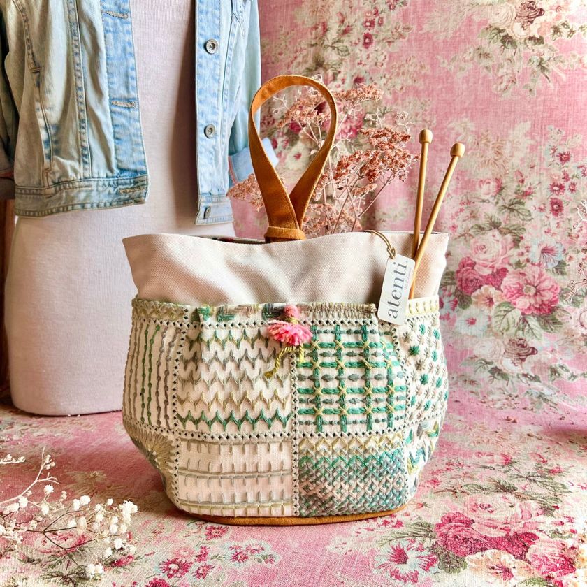 Atenti Knitting Project Bags - Lily Tall Caddy