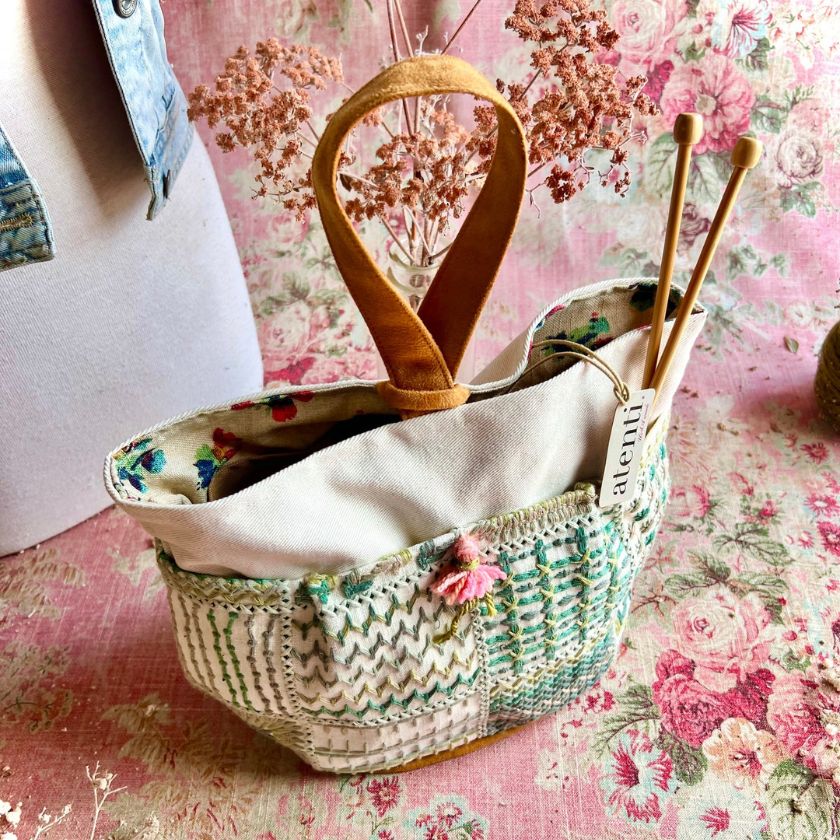 Atenti Knitting Project Bags - Lily Tall Caddy