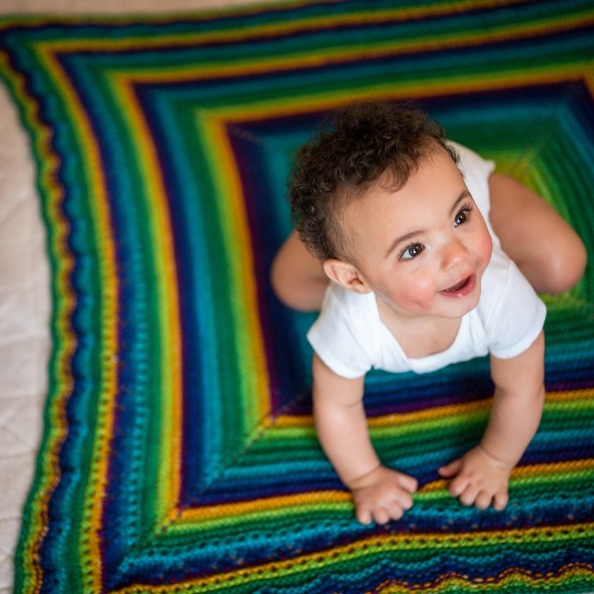 Bella Baby Blanket + FREE BONUS book of baby patterns!* - The