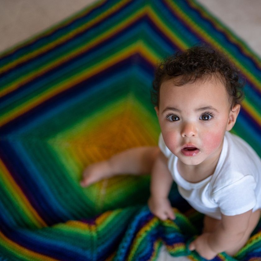 Bella Baby Blanket + FREE BONUS book of baby patterns!* - The