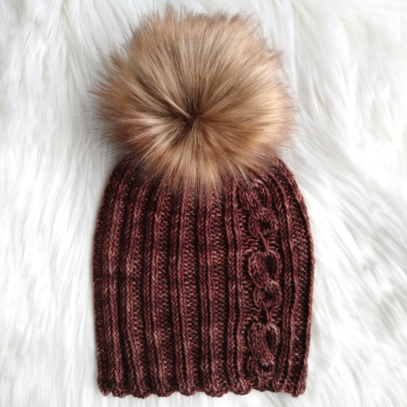 MOSSY luxury faux fur pom pom